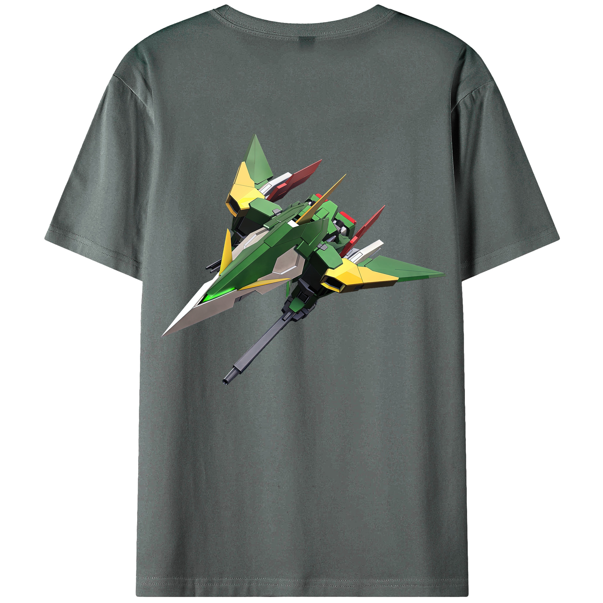 （画像用） 機動戦士ガンダム Mobile Suit Gundam 綿100％ メンズ半袖Tシャツ（バックプリント） 通気性